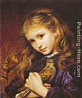 Sophie Gengembre Anderson Canvas Paintings - The Turtle Dove